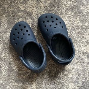 EUC Toddler Crocs Navy Blue Size C6
